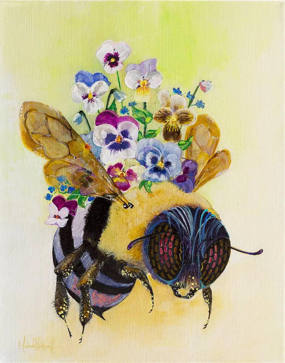 Pansy Crown Print